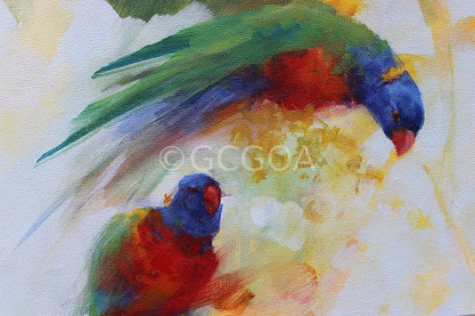 The Nectar Lovers 3 - Original Art - Gold Coast Gallery Of ArtDeb Parker Artist