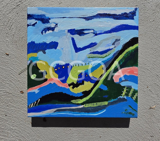 The Sky Between Us - Original Art - Gold Coast Gallery Of ArtAlpana Rai