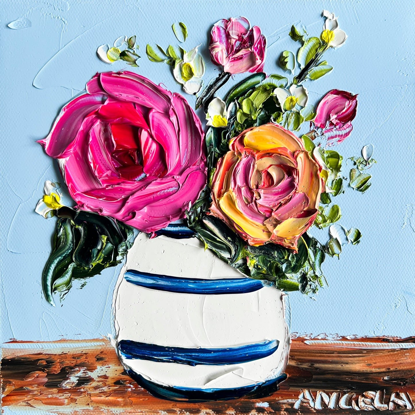 The softest Kisses - Original Art - Gold Coast Gallery Of ArtAngela Hawkey