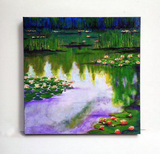 The water lily pond - Original Art - Gold Coast Gallery Of ArtYvonne Wells