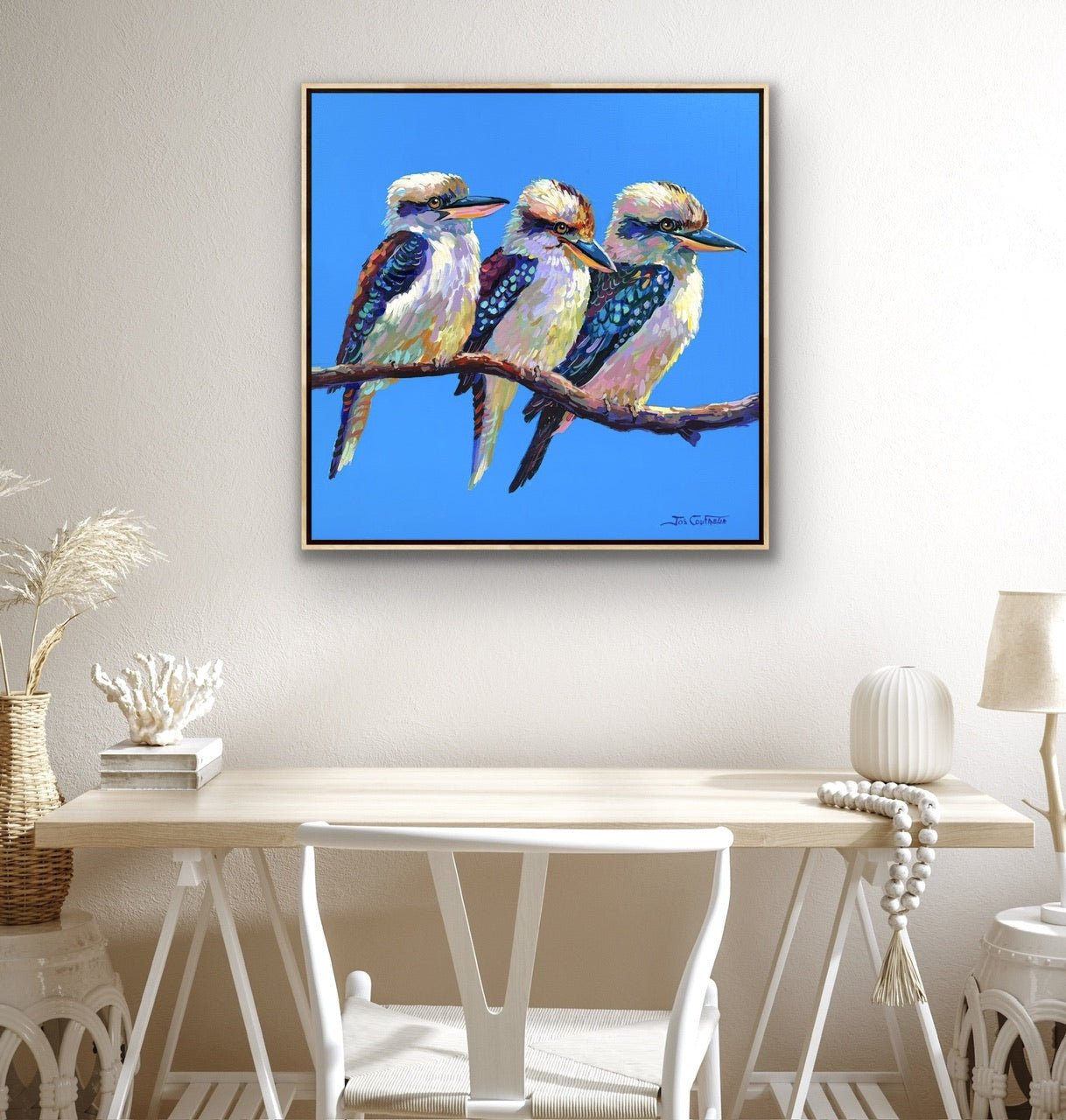 Three Kookaburras III - Gold Coast Gallery Of ArtJos Coufreur