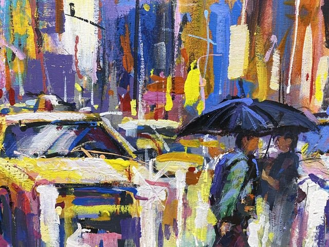 Times Square New York - Original Art - Gold Coast Gallery Of ArtJos Coufreur