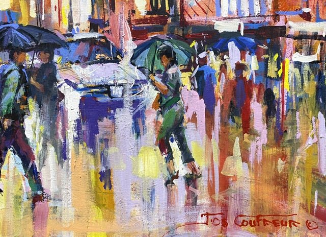 Times Square New York - Original Art - Gold Coast Gallery Of ArtJos Coufreur