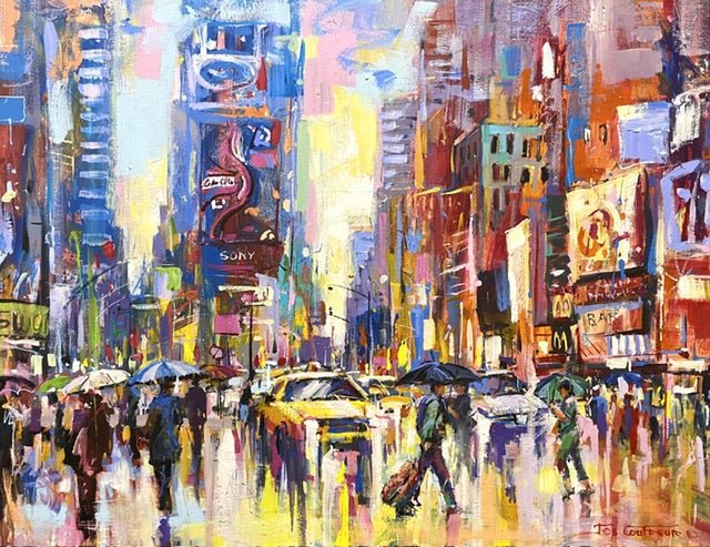 Times Square New York - Original Art - Gold Coast Gallery Of ArtJos Coufreur