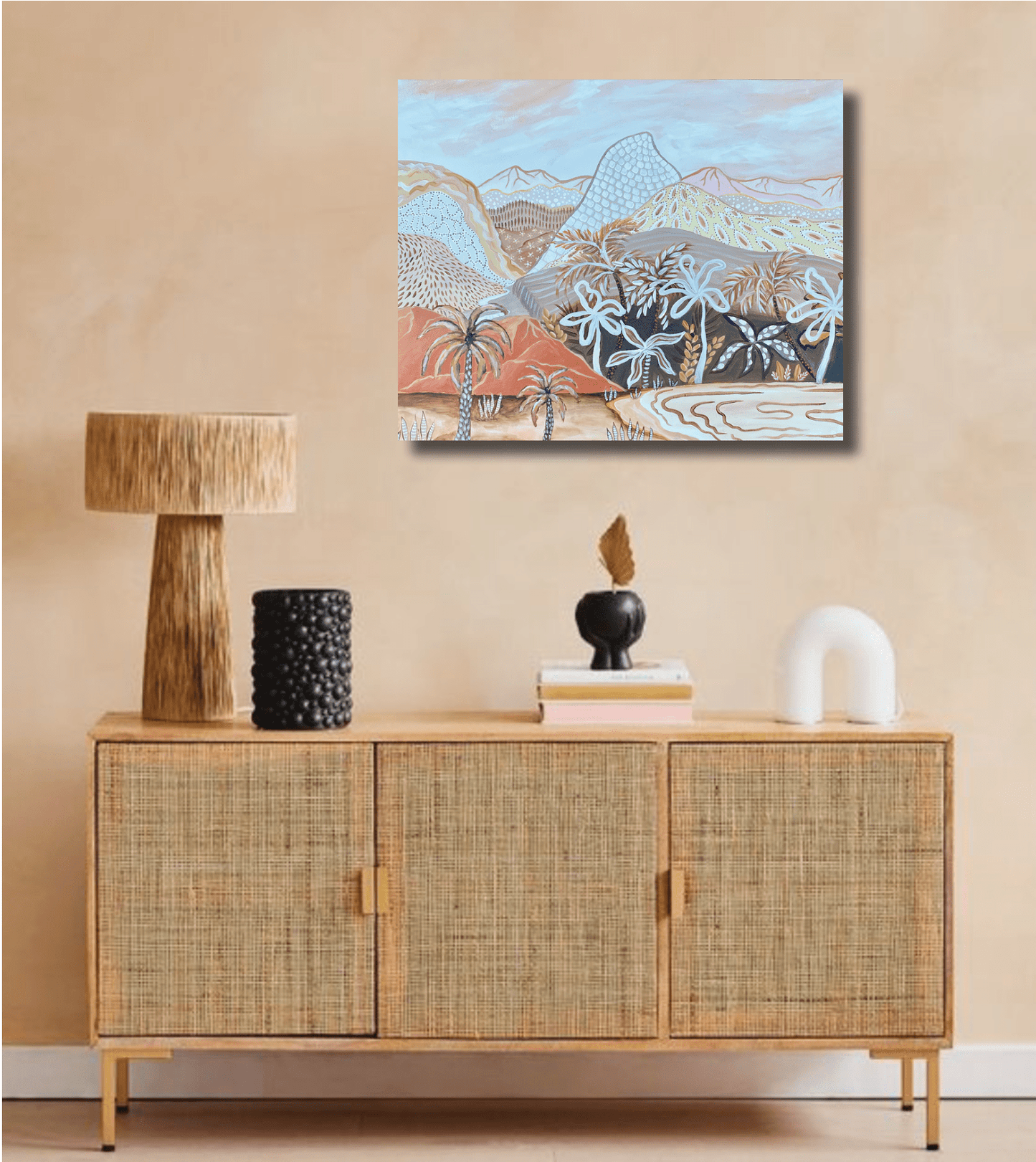 TOFFEE MOUNTAINS - ABSTRACT LANDSCAPE - Original Art - Gold Coast Gallery Of ArtDaniela Fowler Art