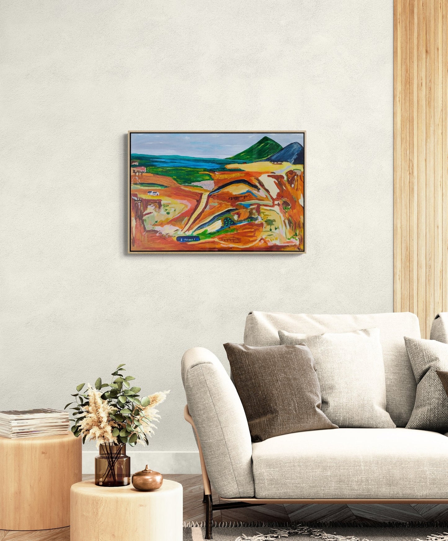 Tracks Through the Ochre Plains - Original Art - Gold Coast Gallery Of ArtAlpana Rai