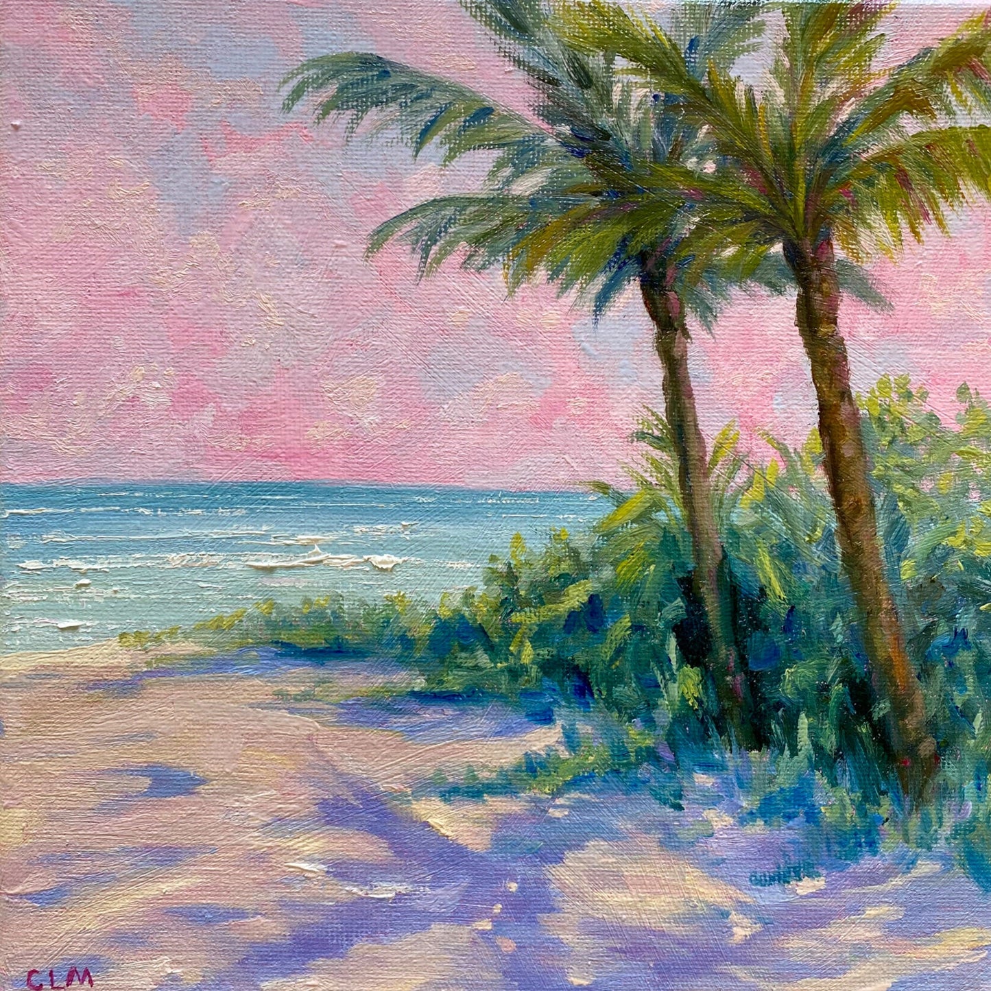 Twin Palms - Original Art - Gold Coast Gallery Of ArtCharlotte Moore