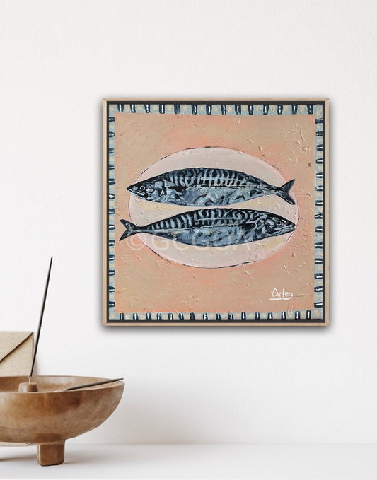 Two Fish Dish - Original Art - Gold Coast Gallery Of ArtCarley Bourne
