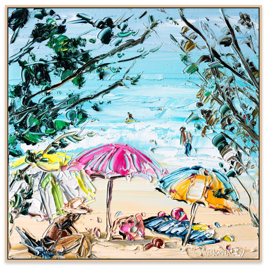 Under The Umbrella - Fine Art Print - Gold Coast Gallery Of ArtAngela Hawkey