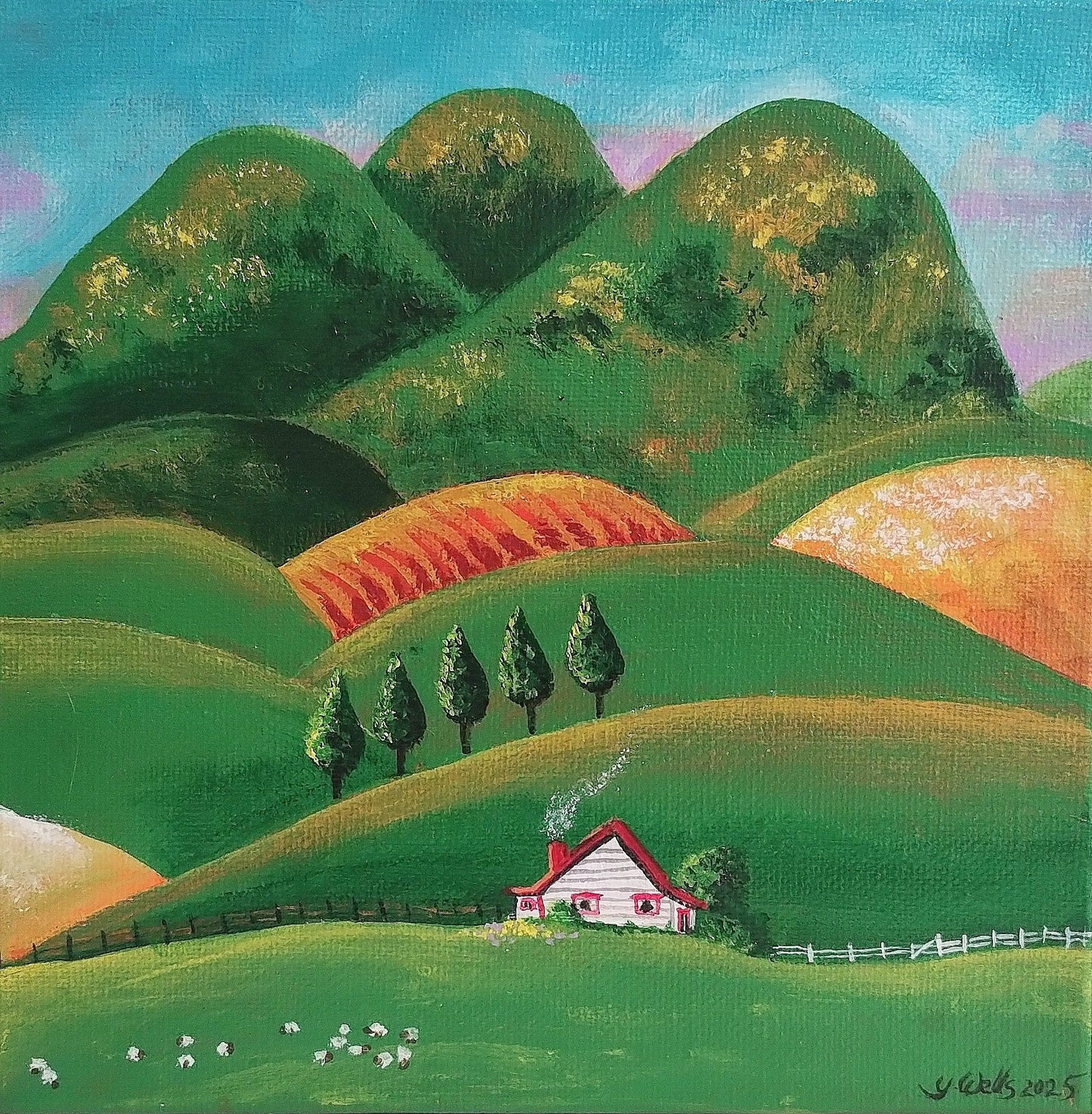 Utopia - the little house - Original Art - Gold Coast Gallery Of ArtYvonne Wells