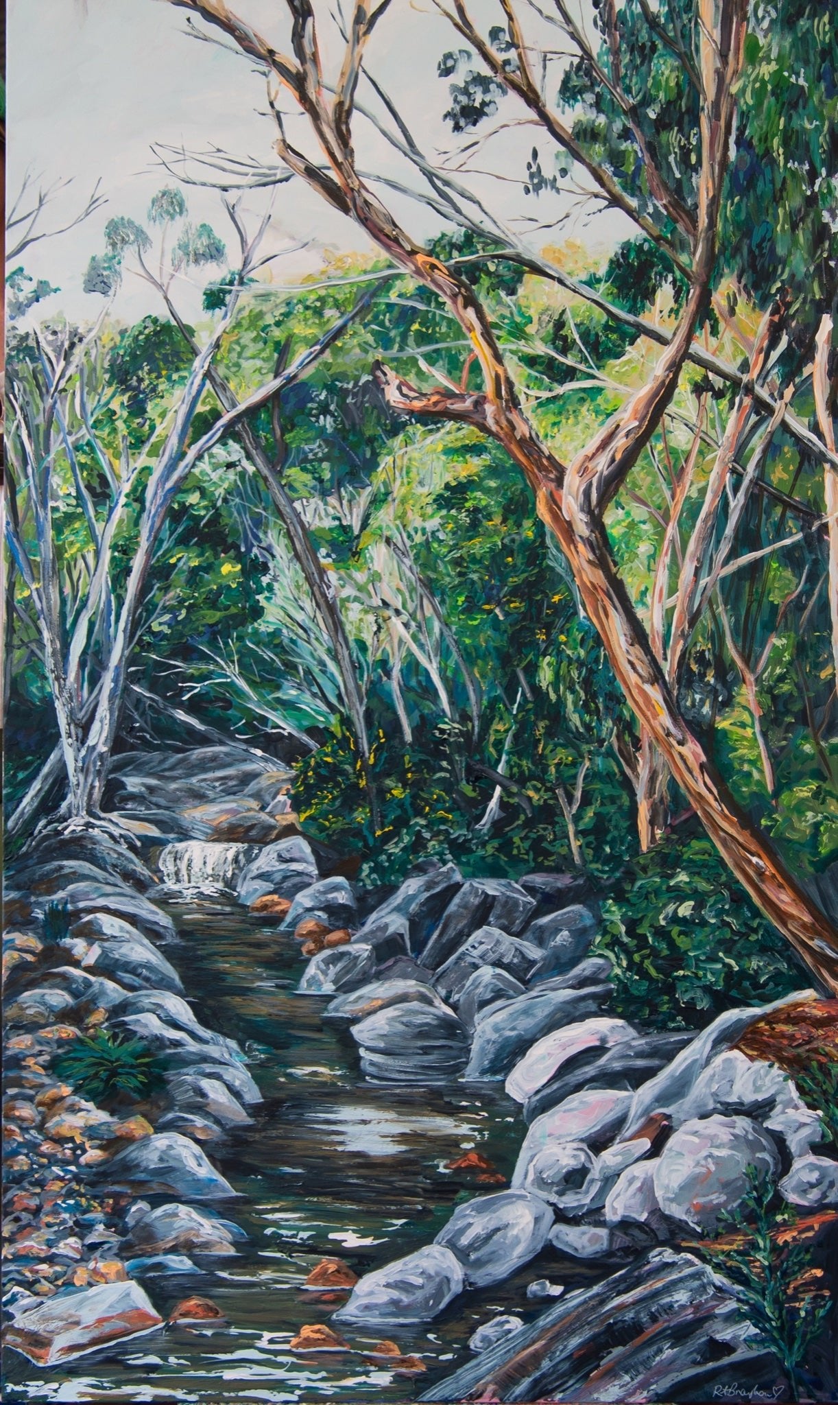 Venus Baths: Creek - Original Art - Gold Coast Gallery Of ArtRachel Braybon