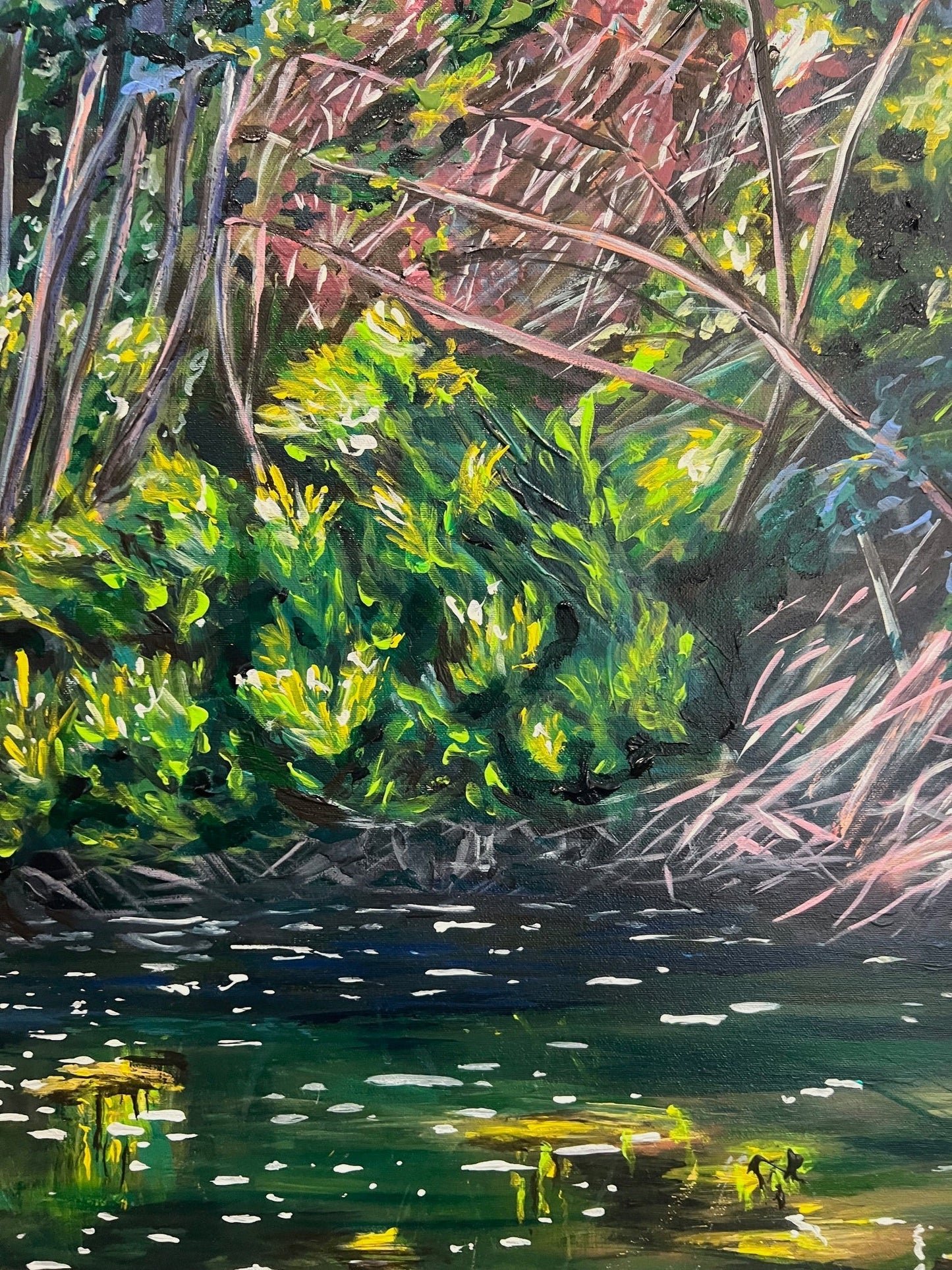 Venus Baths: Waterfall - Original Art - Gold Coast Gallery Of ArtRachel Braybon