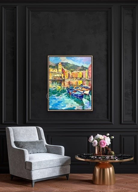 Vernazza, Cinque Terre Italy - Original Art - Gold Coast Gallery Of ArtJos Coufreur