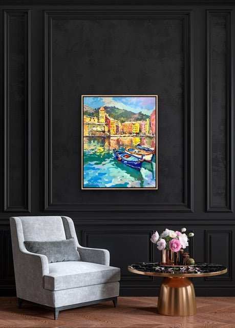 Vernazza, Cinque Terre Italy - Original Art - Gold Coast Gallery Of ArtJos Coufreur