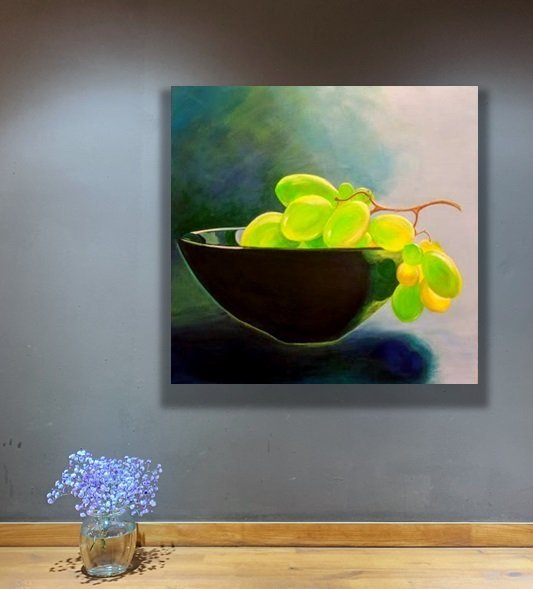 Vitis Summer Grapes - Original Art - Gold Coast Gallery Of ArtYvonne Wells