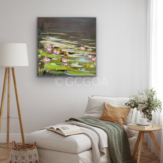 Water Lilies No 151 - Original Art - Gold Coast Gallery Of ArtLiliana Gigovic