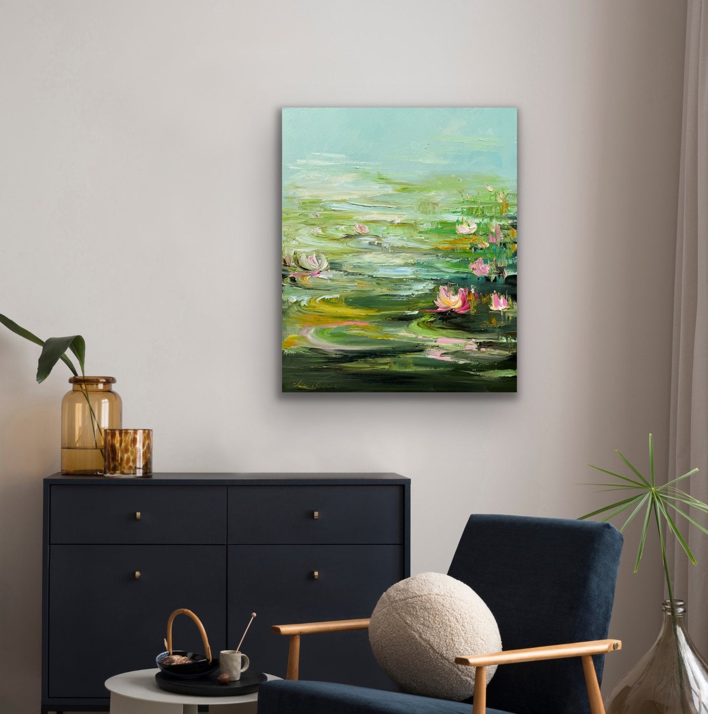 Water lilies No 166 - Original Art - Gold Coast Gallery Of ArtLiliana Gigovic