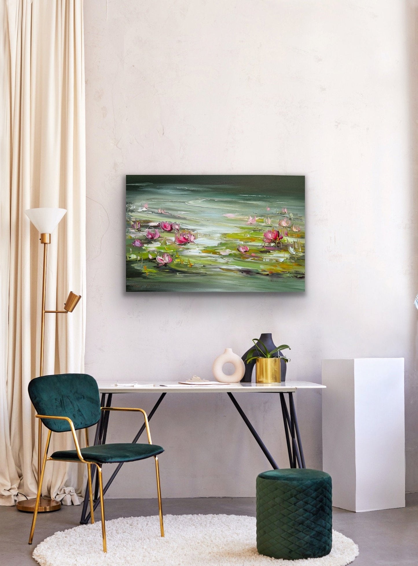 Water lilies No 180 - Original Art - Gold Coast Gallery Of ArtLiliana Gigovic