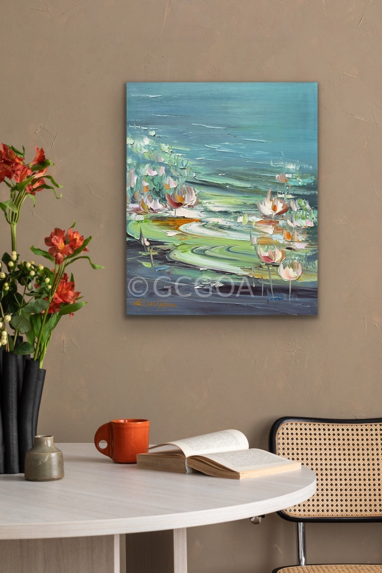 Water Lilies No 182 - Original Art - Gold Coast Gallery Of ArtLiliana Gigovic