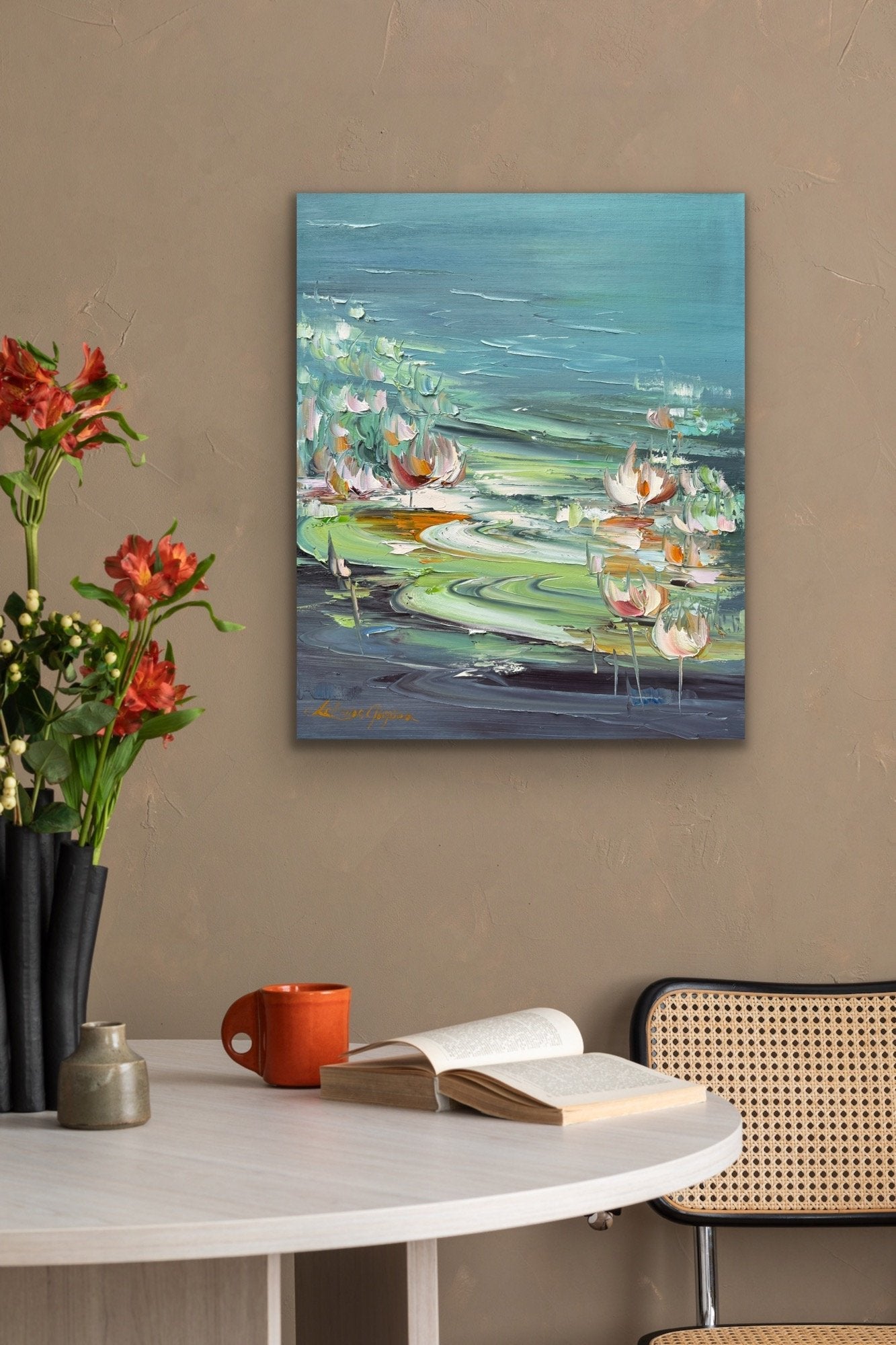 Water lilies No 182 - Original Art - Gold Coast Gallery Of ArtLiliana Gigovic