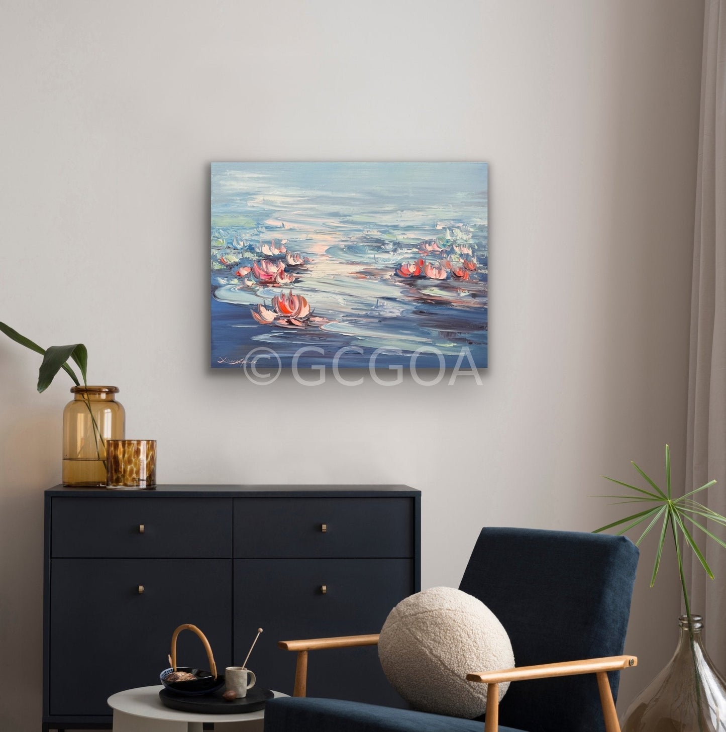 Water Lilies No 187 - Original Art - Gold Coast Gallery Of ArtLiliana Gigovic