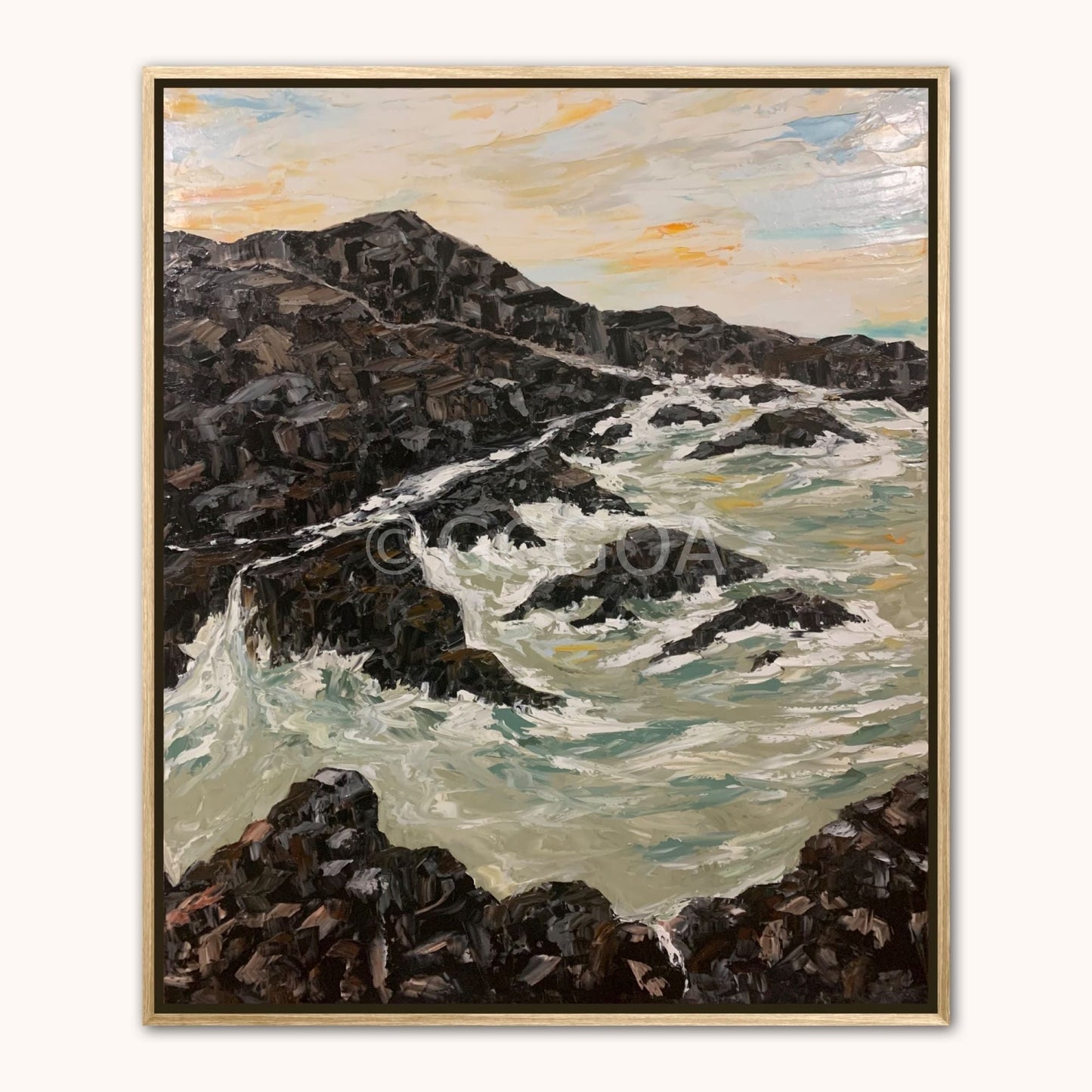 Waves and rocks - Gold Coast Gallery Of ArtAnjana Rai