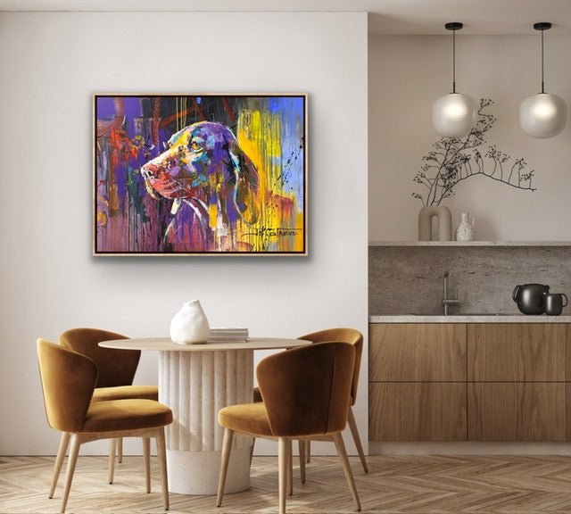 Weimaraner Dog - Original Art - Gold Coast Gallery Of ArtJos Coufreur