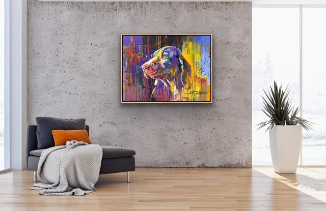 Weimaraner Dog - Original Art - Gold Coast Gallery Of ArtJos Coufreur