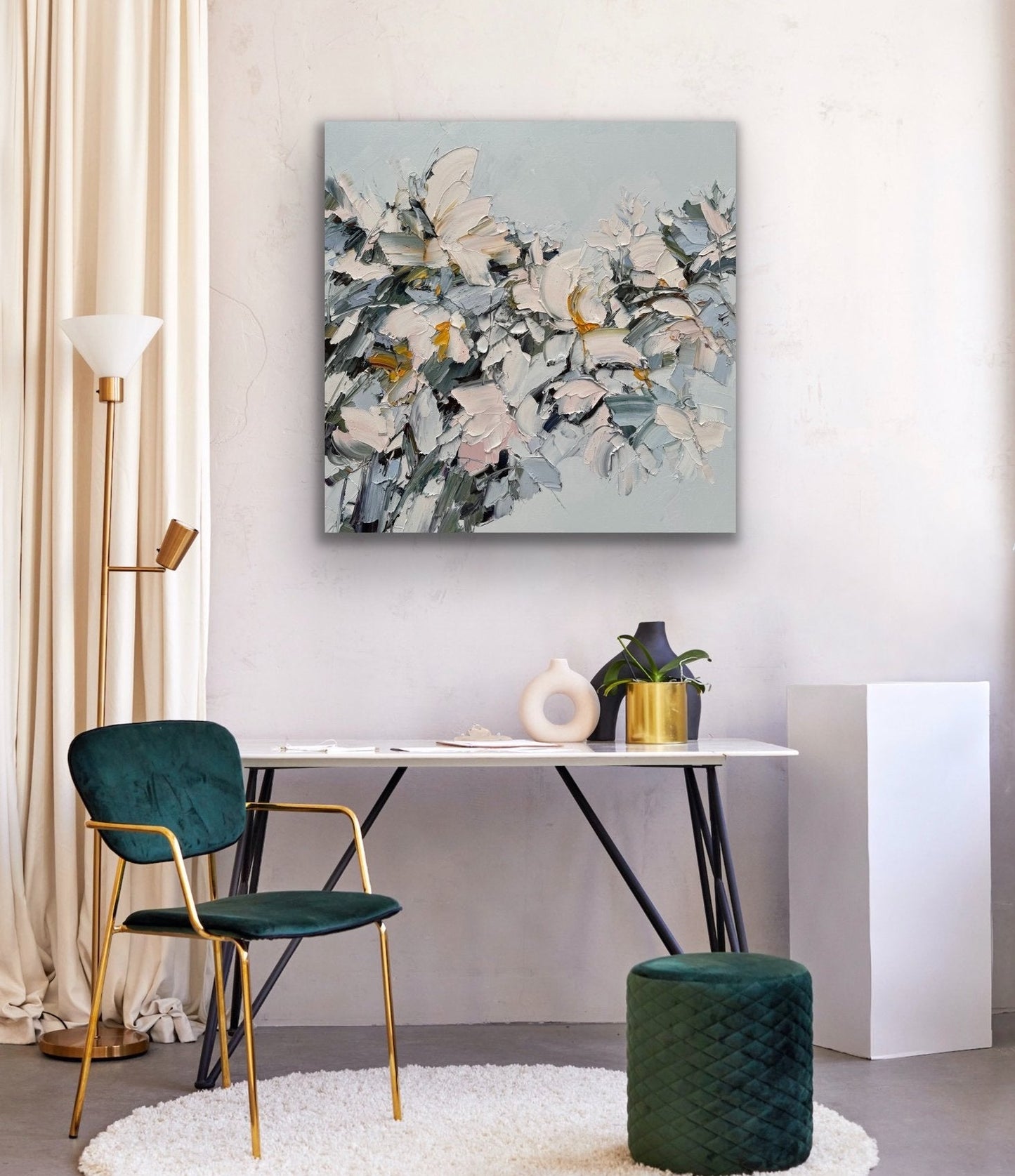 White magnolia No 29 - Original Art - Gold Coast Gallery Of ArtLiliana Gigovic