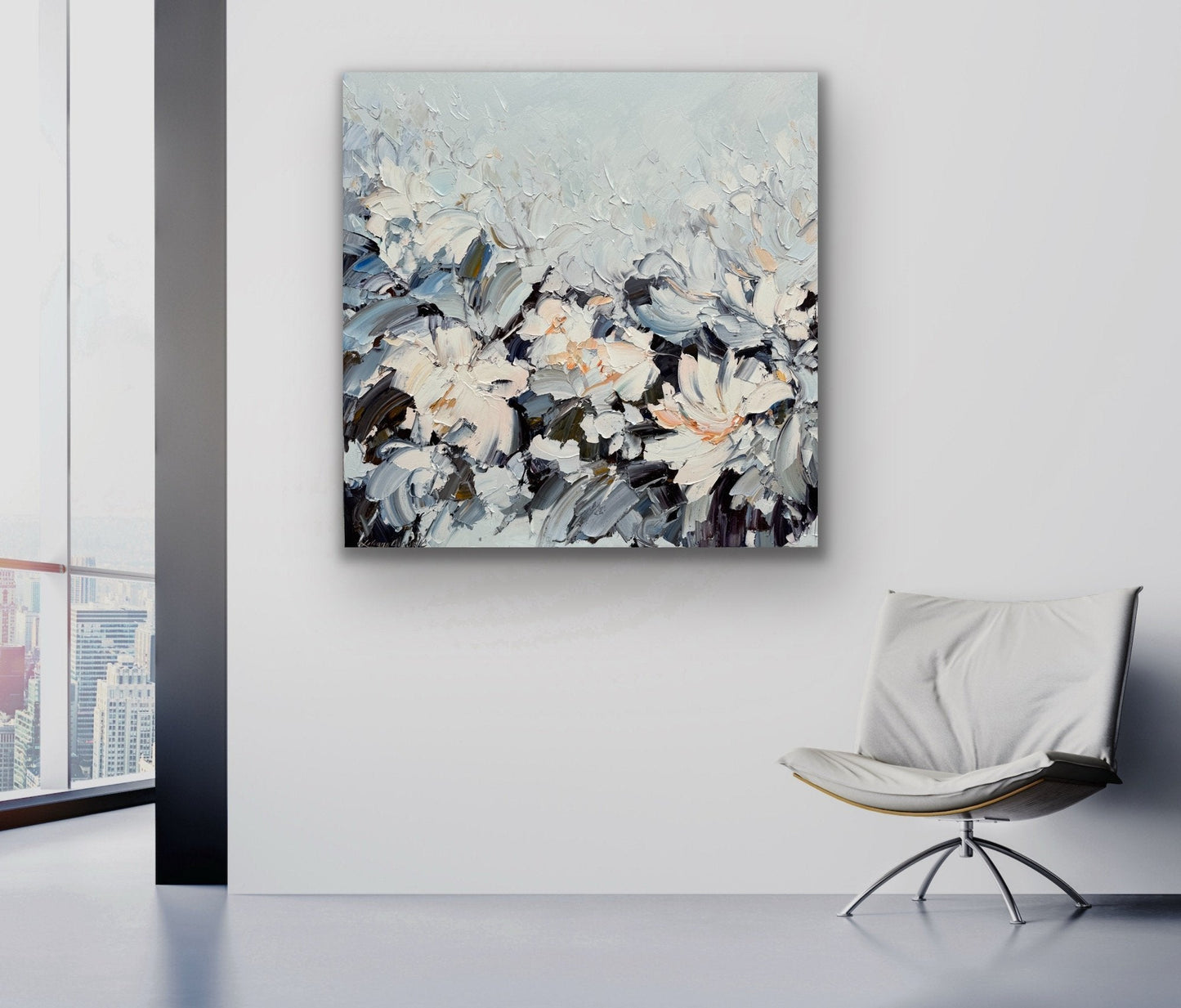 White magnolia No 36 - Original Art - Gold Coast Gallery Of ArtLiliana Gigovic