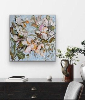 White magnolia No 39, - Gold Coast Gallery Of ArtLiliana Gigovic