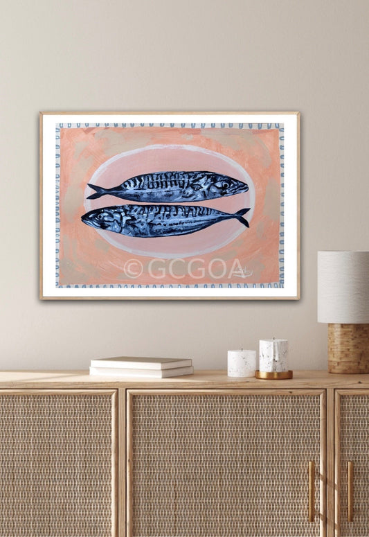 Winner Winner Mackerel for Dinner - Original Art - Gold Coast Gallery Of ArtCarley Bourne