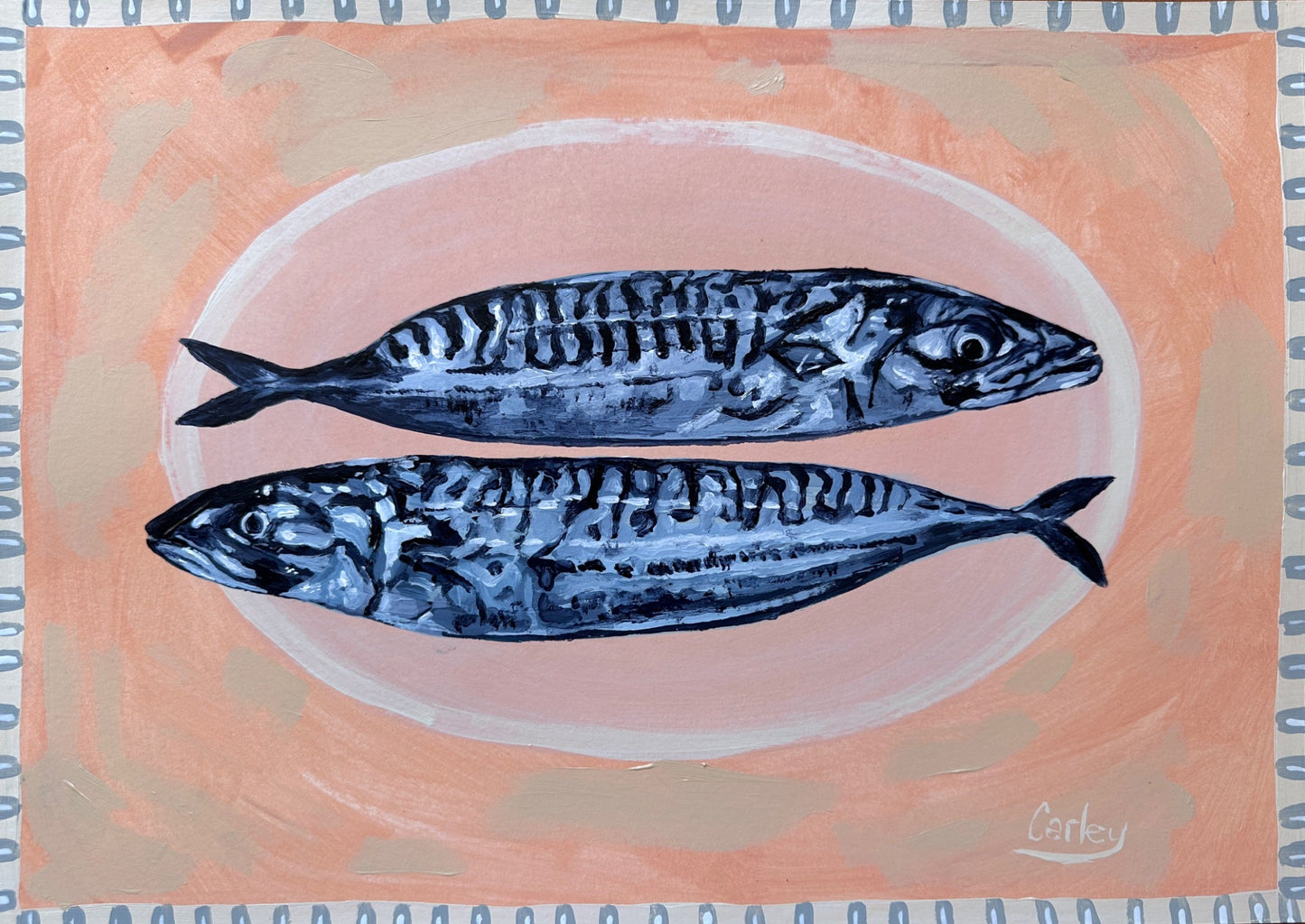 Winner Winner Mackerel for Dinner - Original Art - Gold Coast Gallery Of ArtCarley Bourne