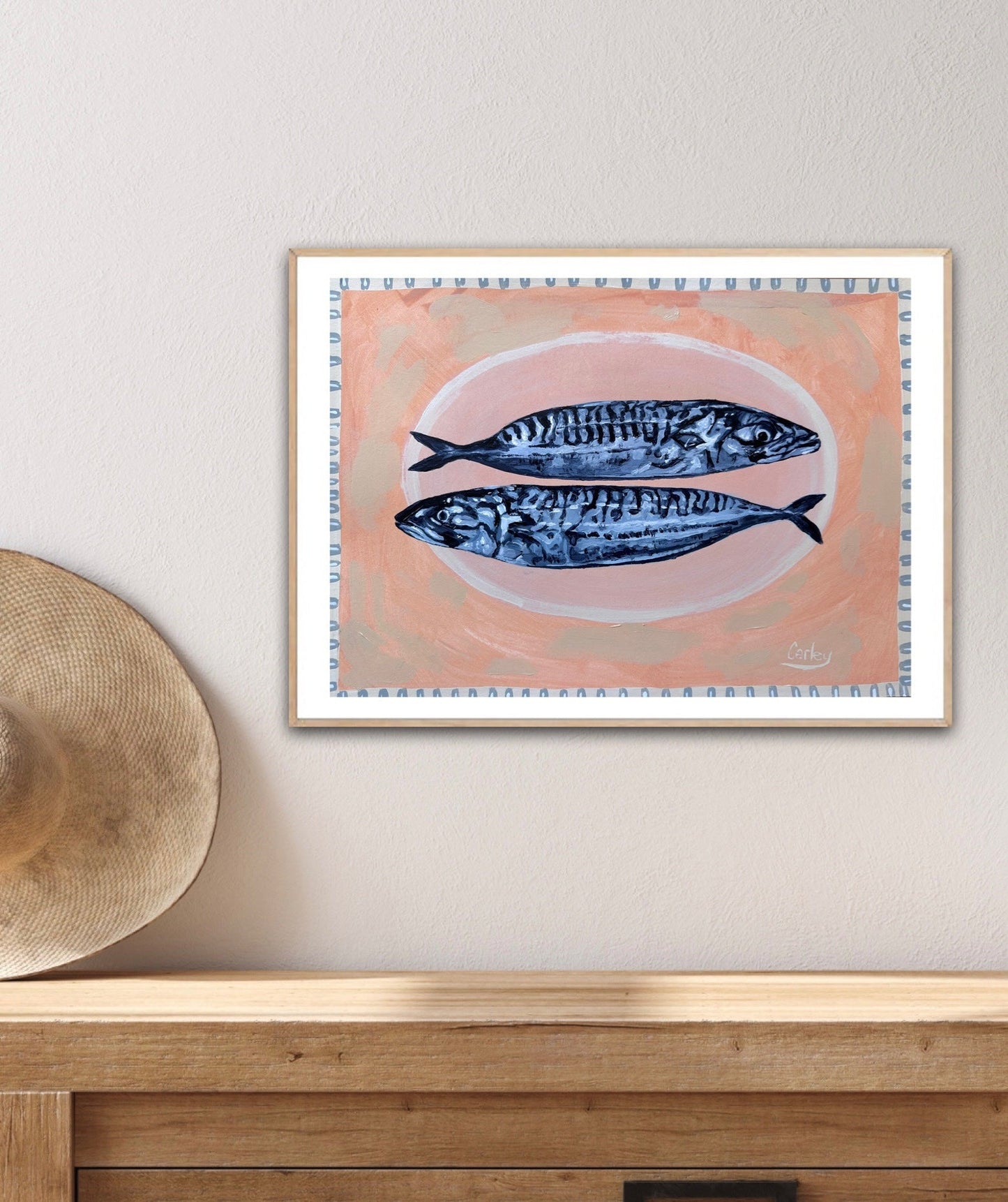 Winner Winner Mackerel for Dinner - Original Art - Gold Coast Gallery Of ArtCarley Bourne