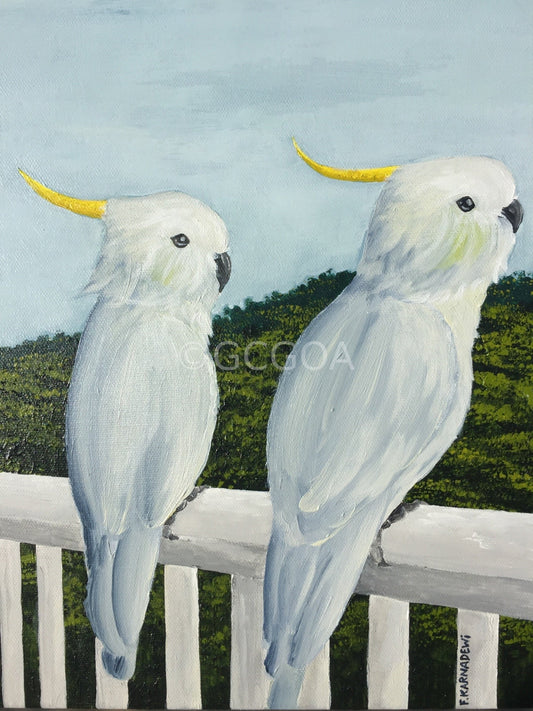Winter Sunbasking - Original Art - Gold Coast Gallery Of ArtFika Karnadewi