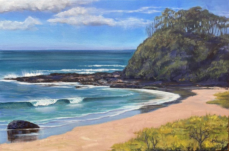 Woolgoolga Beach - Gold Coast Gallery Of ArtAnne Strambi