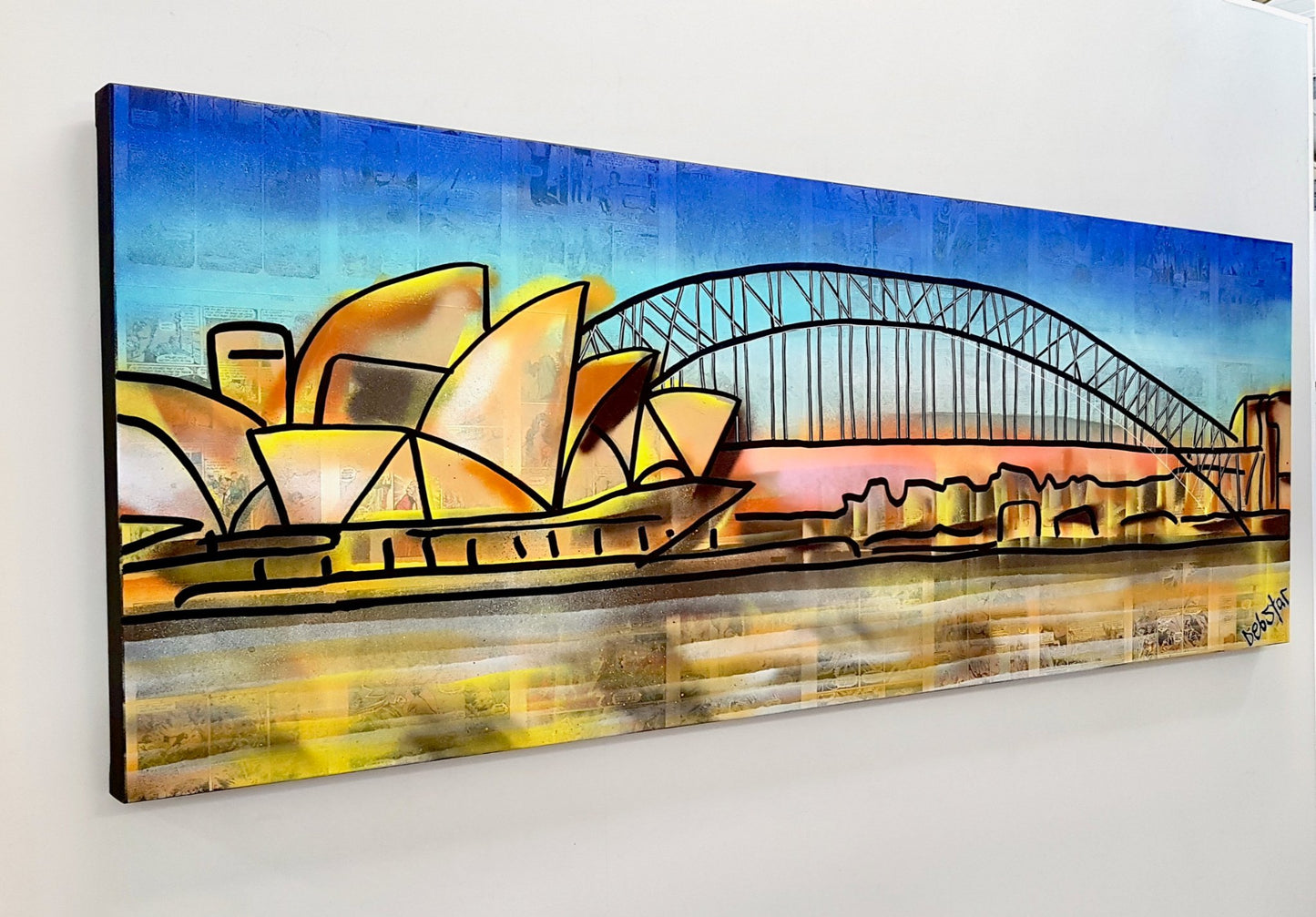 Sydney Harbour Bridge and Opera House at Sunset - Original Art - 3