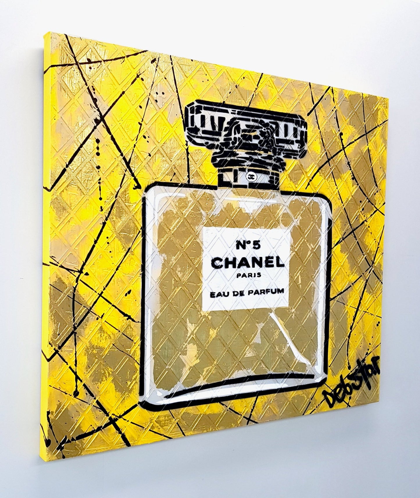 Chanel No 5 Perfume Bottle - Yellow XL - Original Art - 2