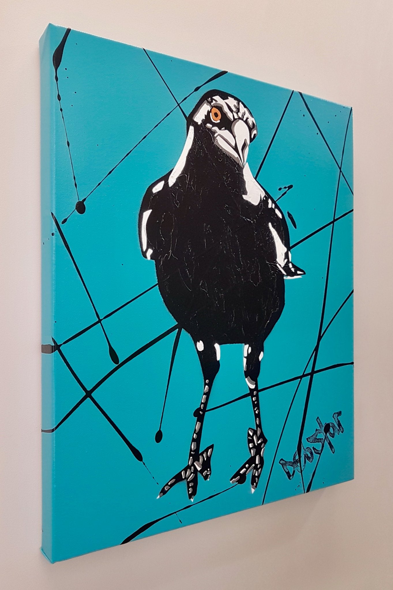 Magpie Blue Pop - Original Art - 3