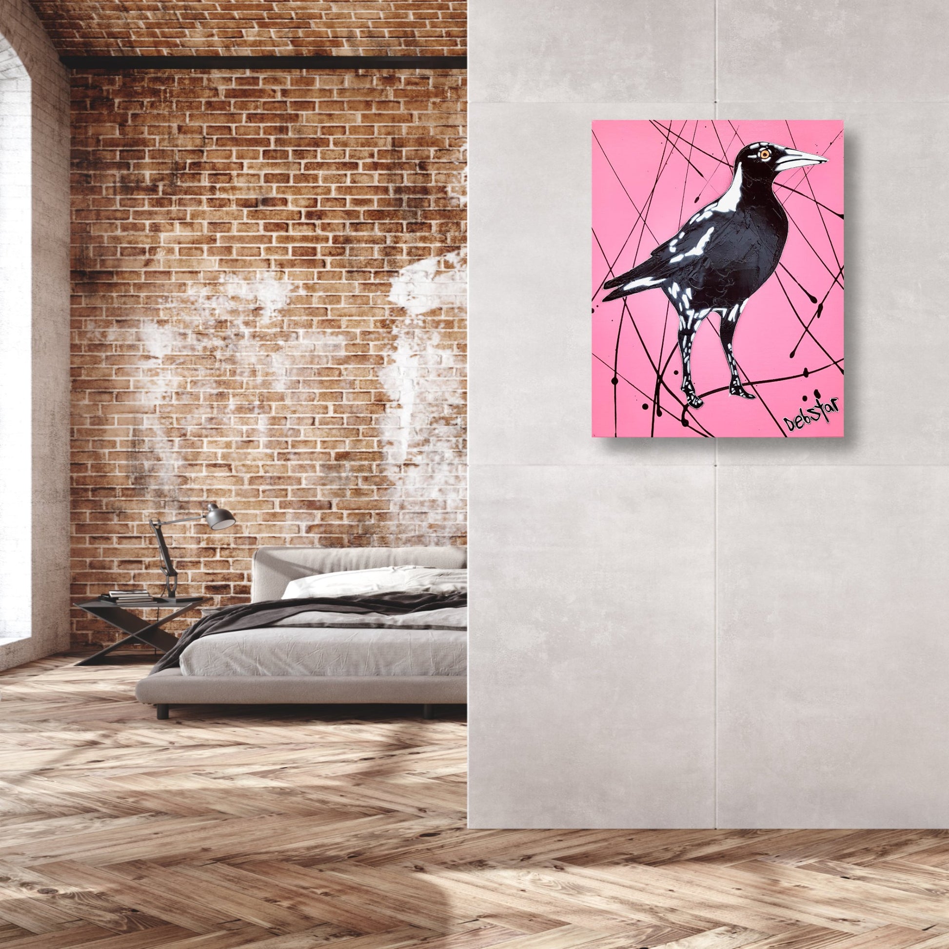 Magpie Pink Pop 2 - Original Art - 6