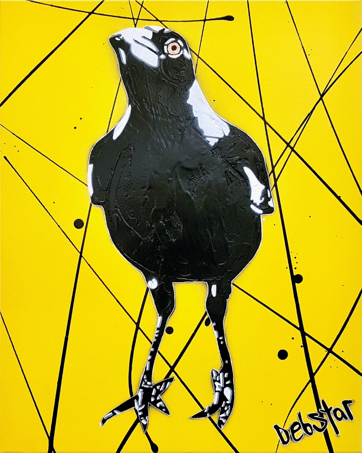 Magpie Yellow Pop 2 - Original Art - 1