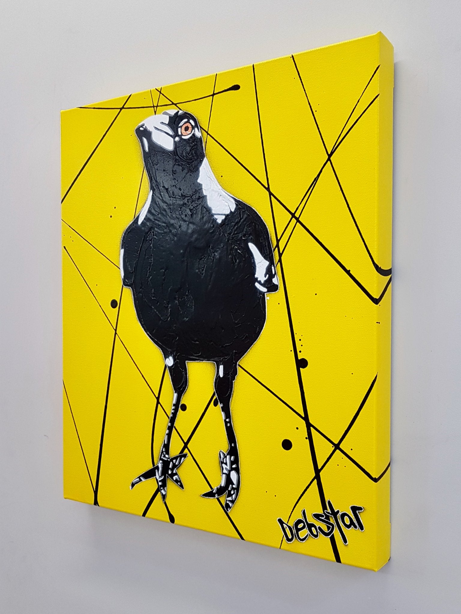 Magpie Yellow Pop 2 - Original Art - 3