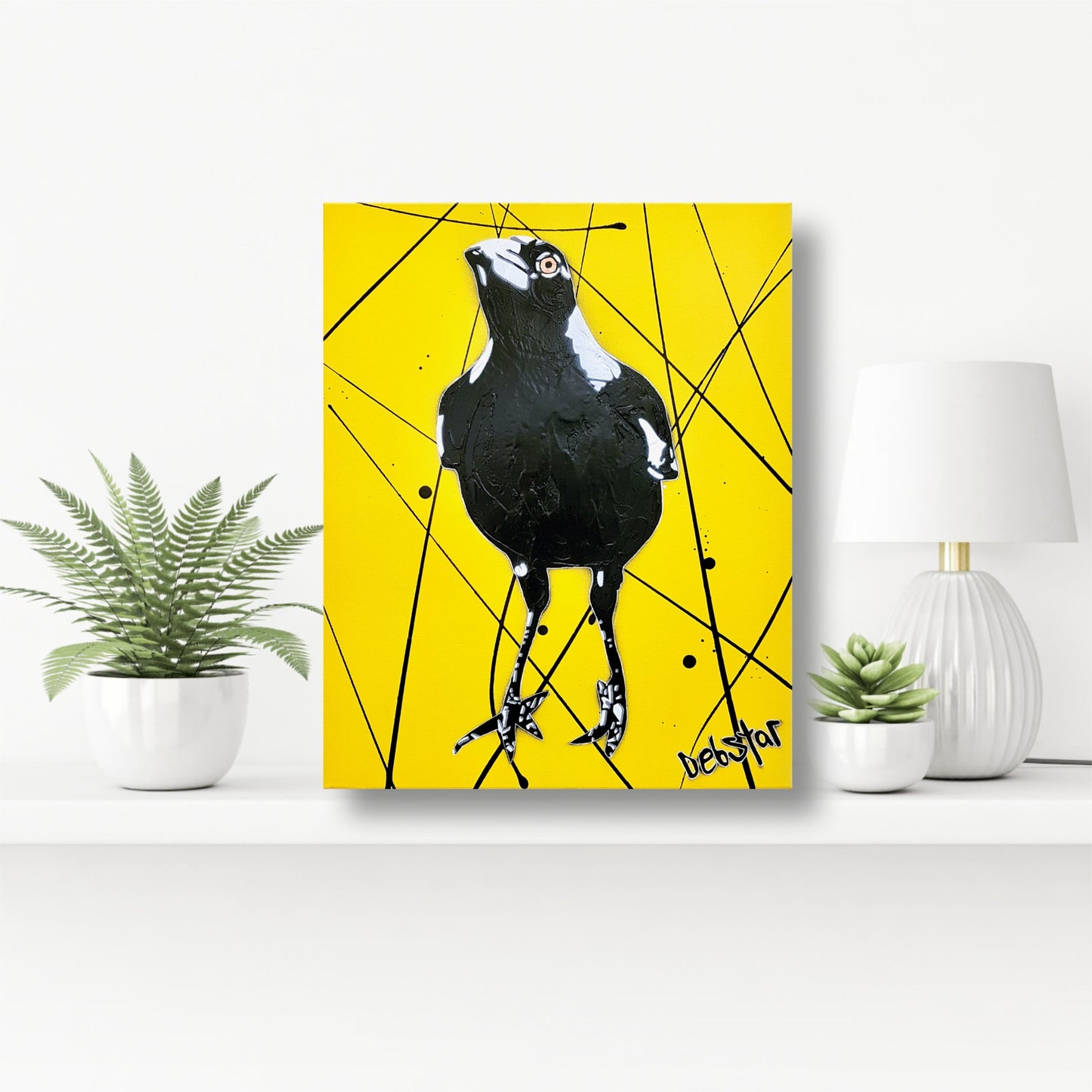 Magpie Yellow Pop 2 - Original Art - 4