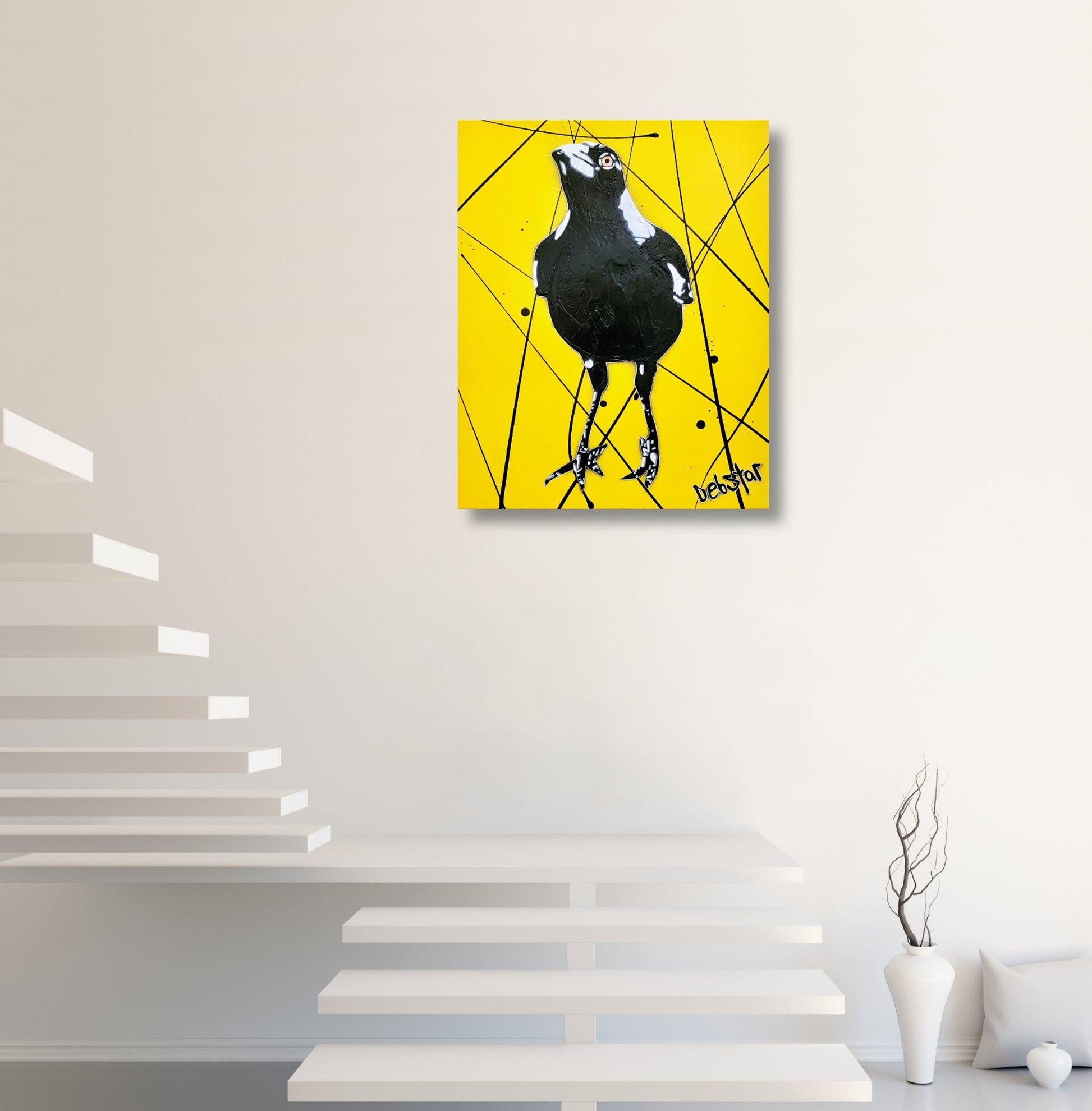 Magpie Yellow Pop 2 - Original Art - 7