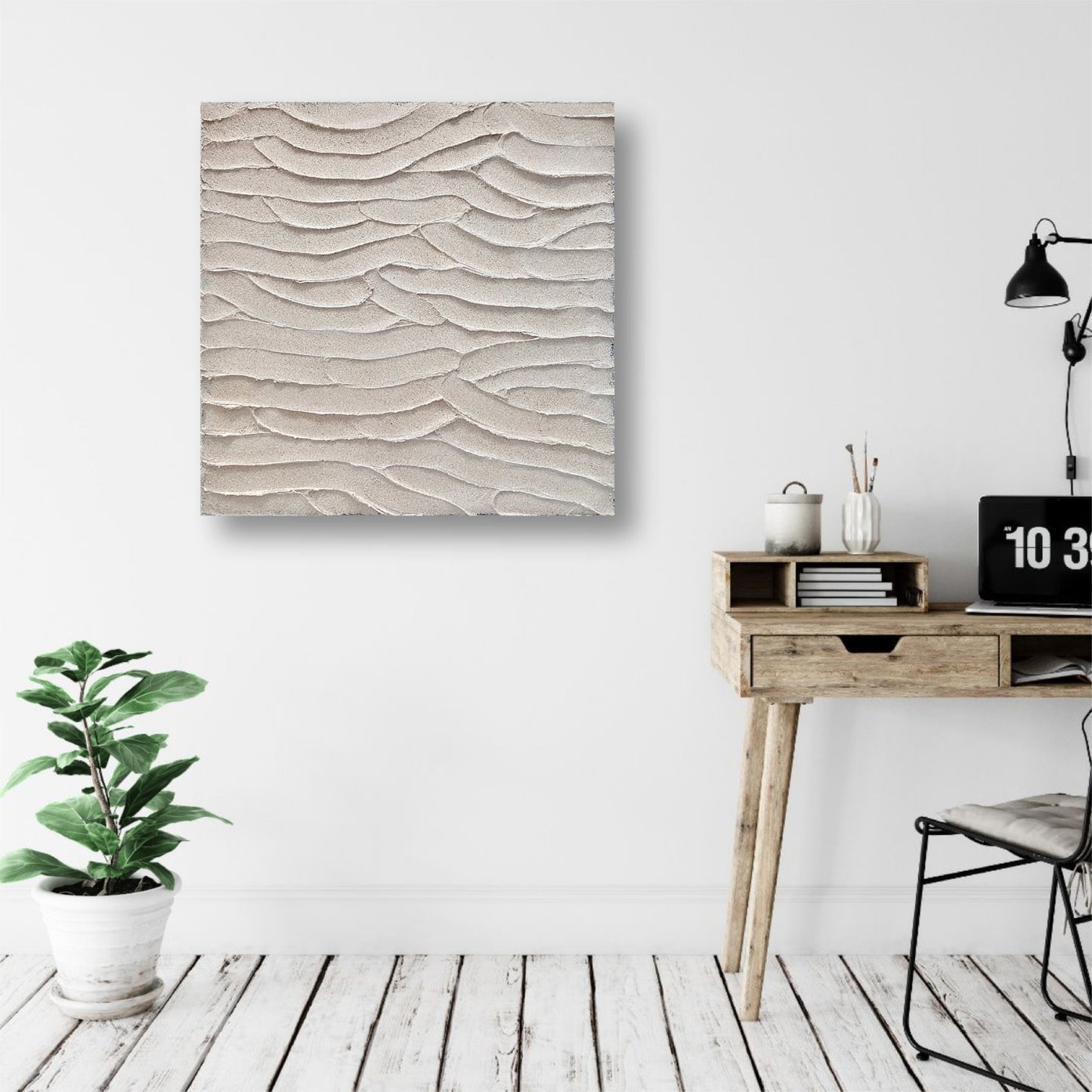 Sand Ripples - Heavily Textured Abstract on Canvas - Original Art - 5