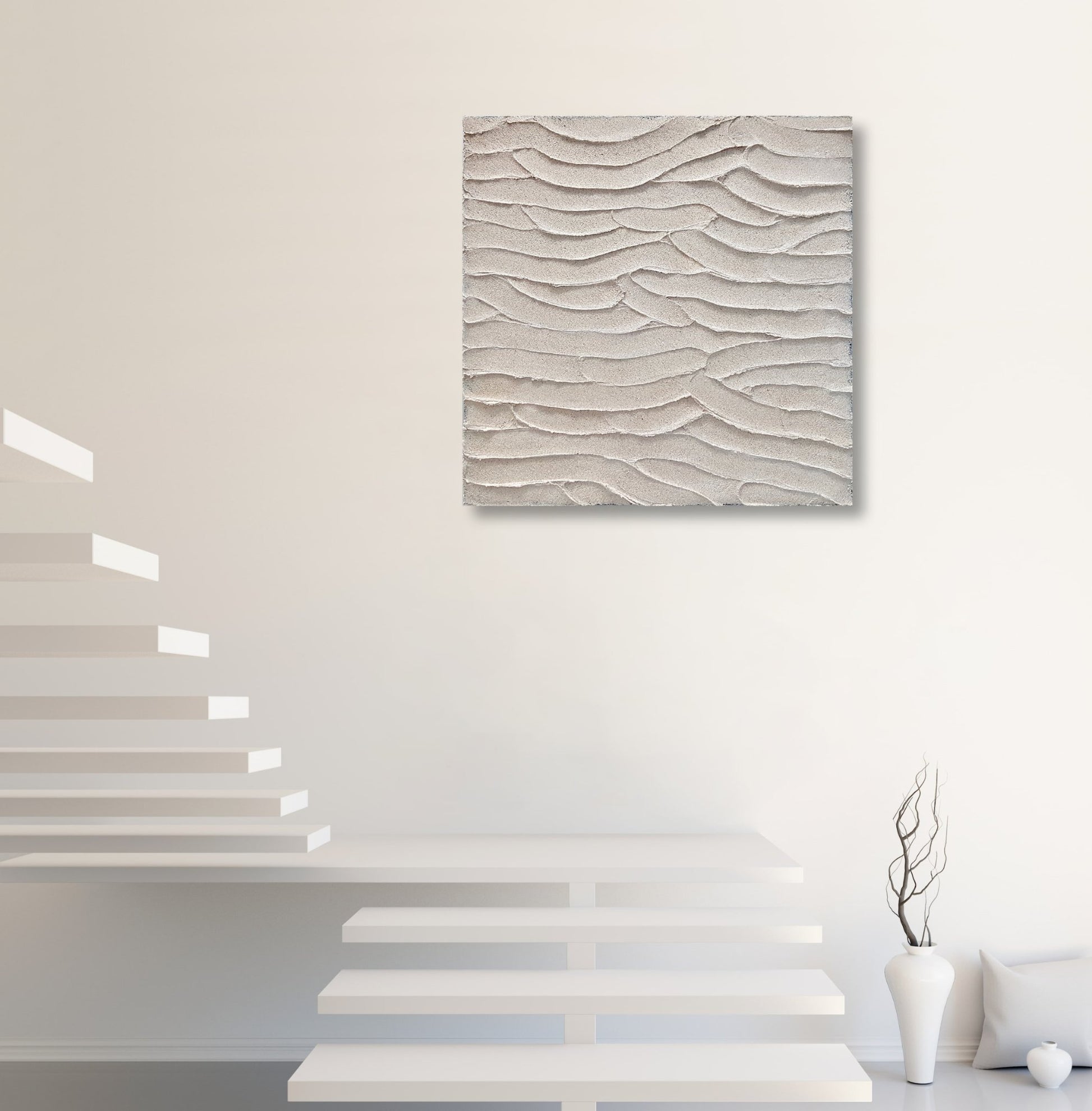 Sand Ripples - Heavily Textured Abstract on Canvas - Original Art - 7