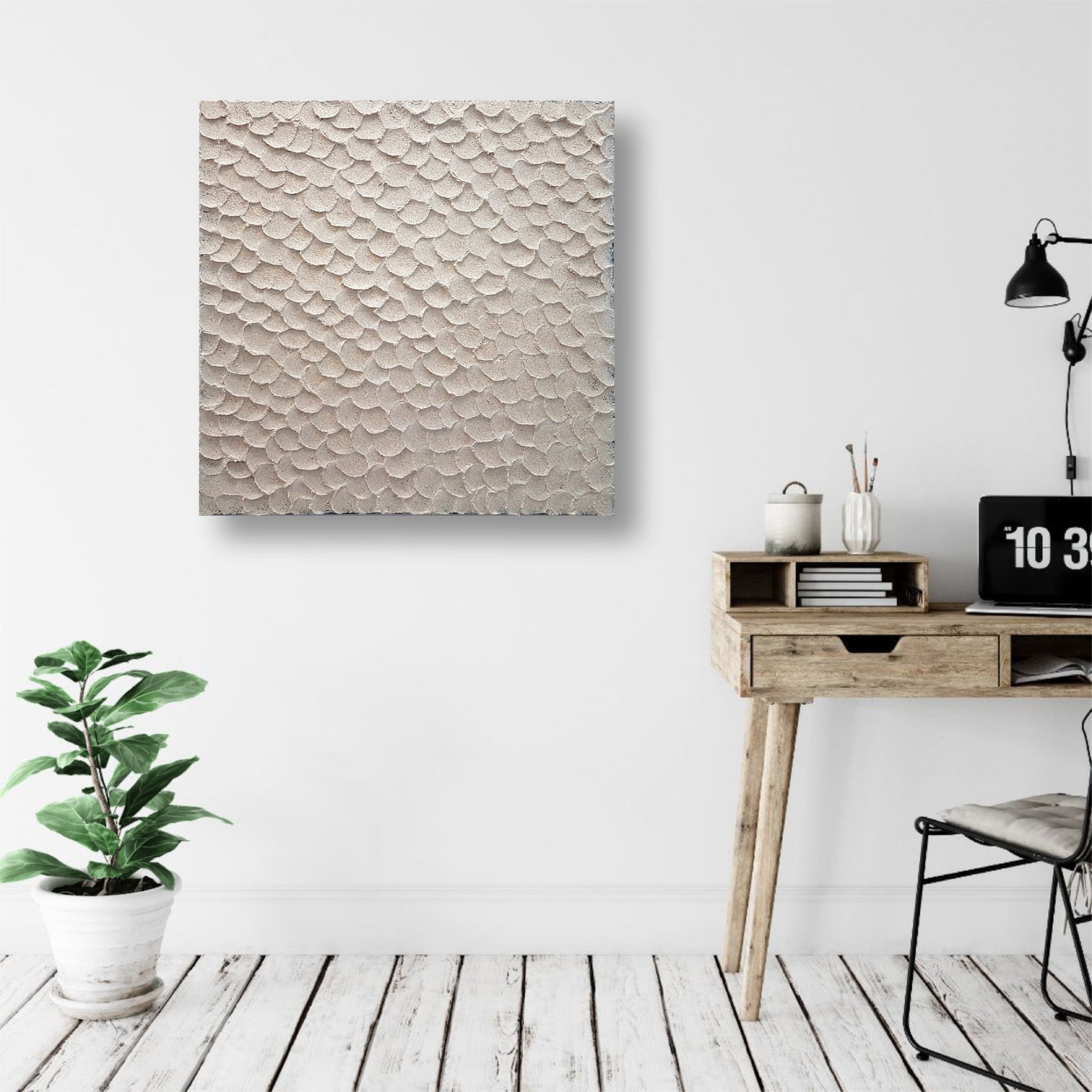 Fish Scales - Heavily Textured Abstract on Canvas - Original Art - 6