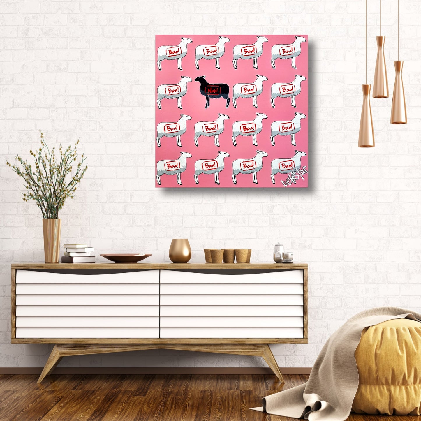 The Black Sheep - Pink - Original Art - 2