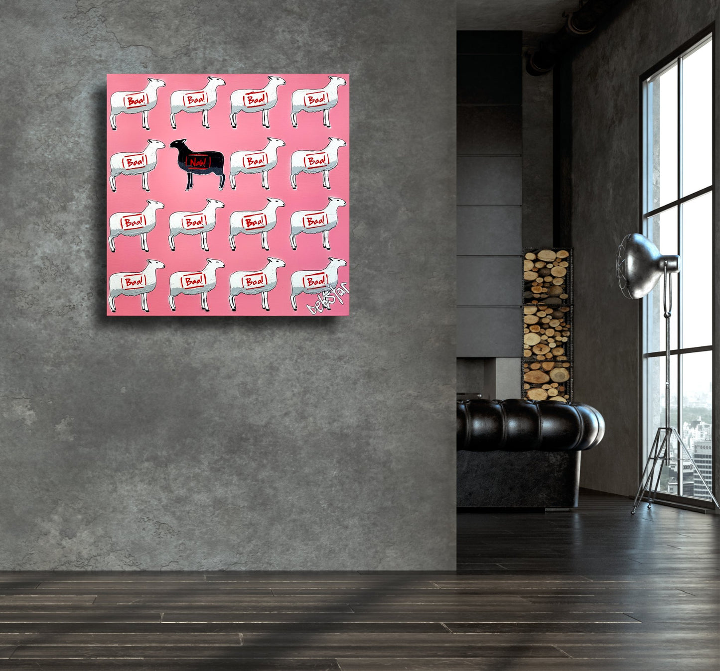 The Black Sheep - Pink - Original Art - 5