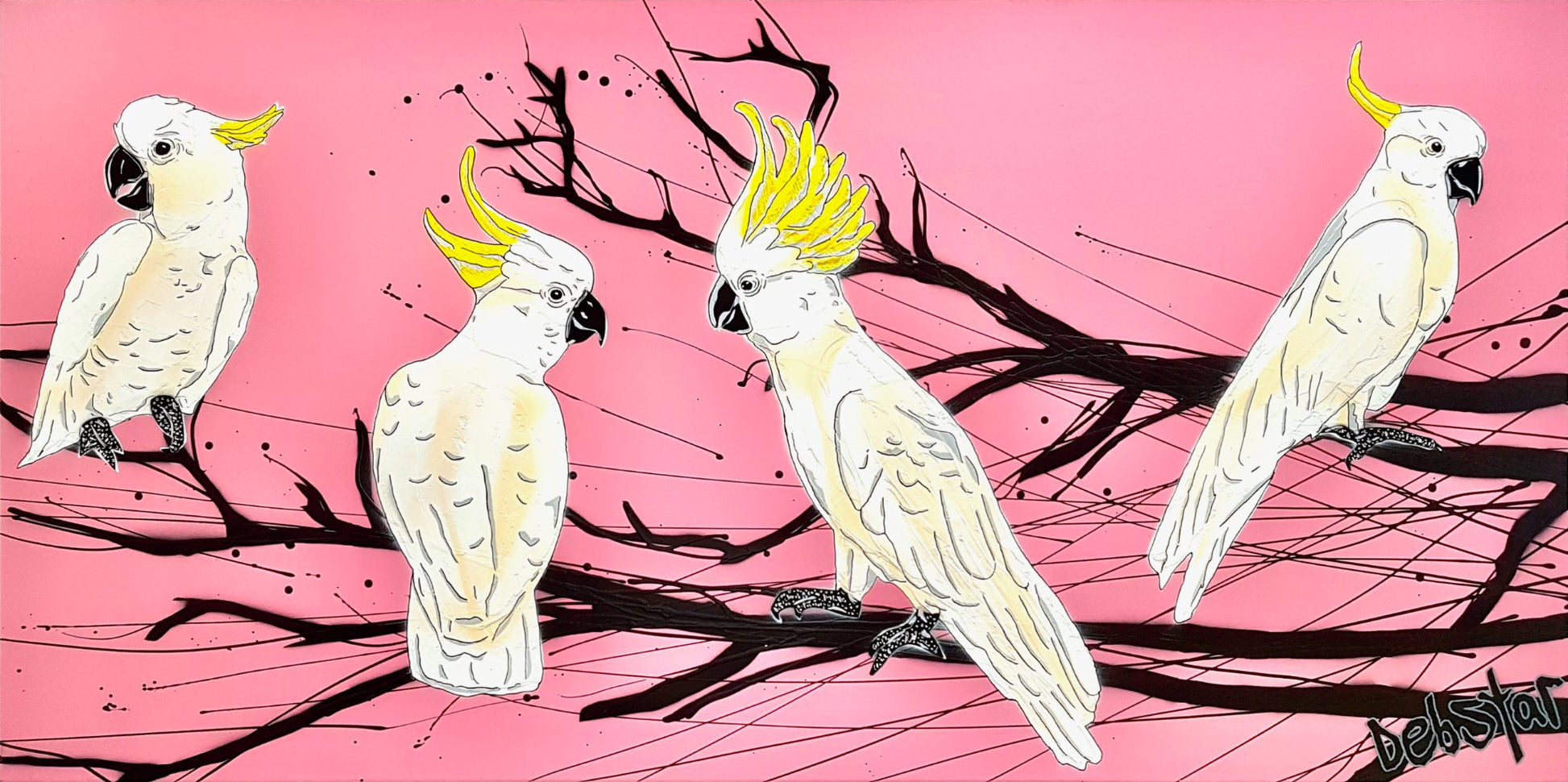 Cockatoos Crackle - Original Art - 1